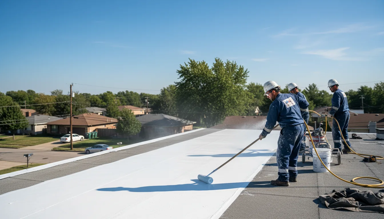 Commercial roof coating in Guffey, CO near me